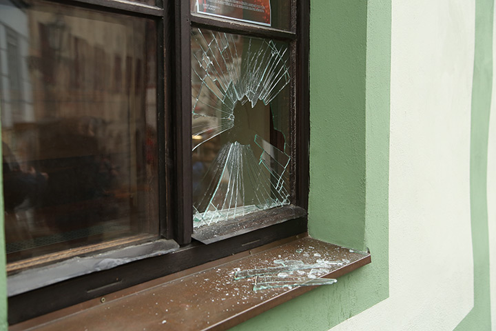A2B Glass are able to board up broken windows while they are being repaired in Devizes.